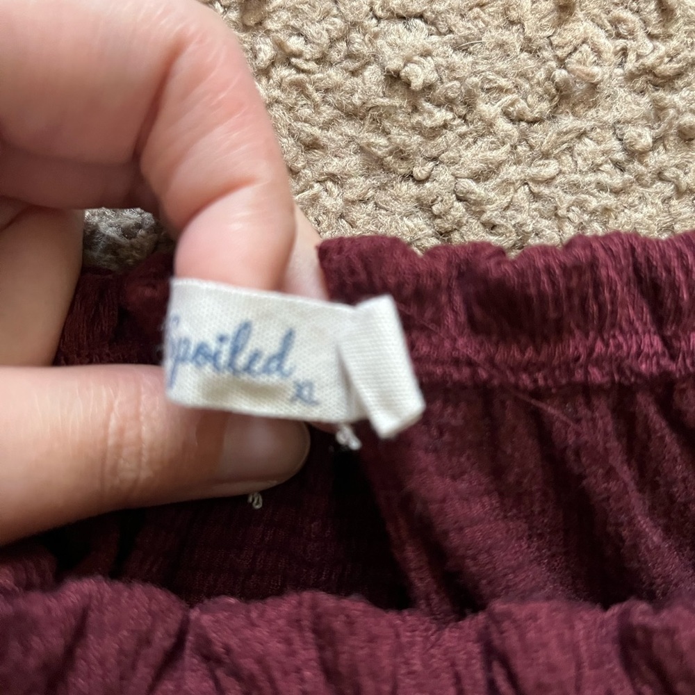 Embroidered Cold Shoulder Top - Picture 4 of 9